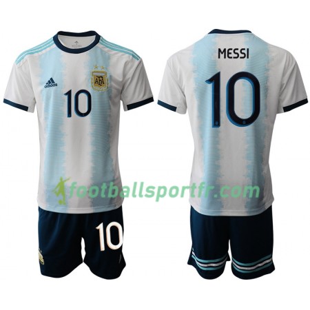 Tenue Argentine MESSI 10 Enfant Domicile Copa América 2019 Maillot de Foot